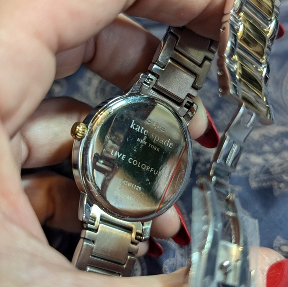 Kate Spade Two Tone Mani Pedi Sign Watch - Picture 5 of 7